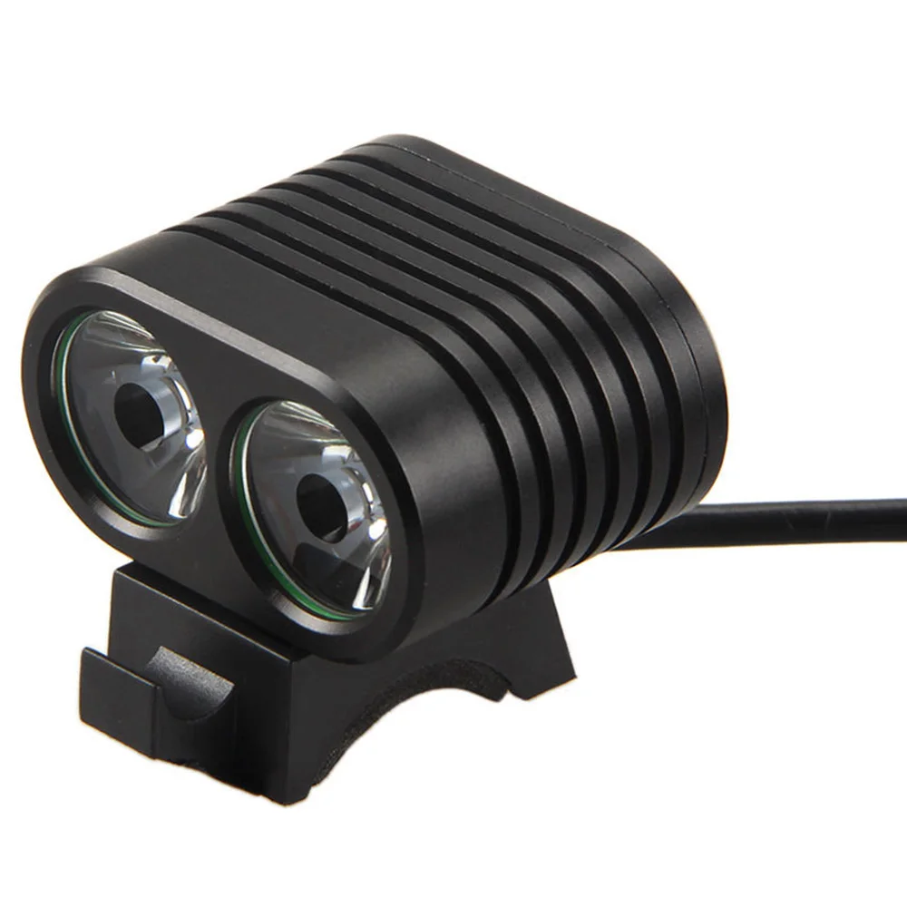 

Bicycle Bike Flashlight Head Light Lamp14-Modes 2000lm 2x XML 2 Led Cycling Front Bicycle Bike Light Headlight With Battery Pa