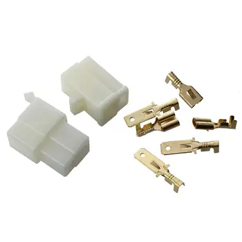 

set 3-pin plug connector tab 6.3 mm motorcycle scooter car