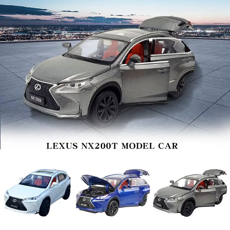 

1:32 Lexus Nx200 Alloy Model Sound Light Pull Back Toy Car With Sound, Light And Pull Back Function Cool Model For Kids