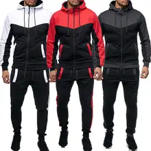 Стильный Модный популярный мужской набор для лоскутного шитья на молнии с карманом, хлопковый топ, пальто, брюки, низ с шапочкой