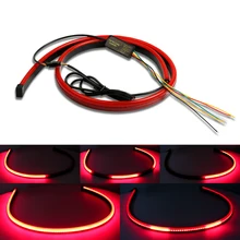 Car Additional Brake Lights Red Flexible Third Brake Light Led Strip Driving Turn Signal Warning LED Light 12V