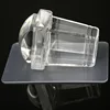 Kimcci Pure Clear Jelly Silicone Nail Art Stamper+Plastic Scraper with Cap Transparent Rectangle Stamping Manicure DIY Tools 6