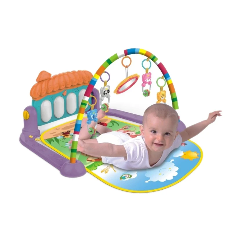 Baby Gym Tapis Puzzles Mat Educational Rack Toys Baby Music Play Mat With Piano Keyboard Infant Fit