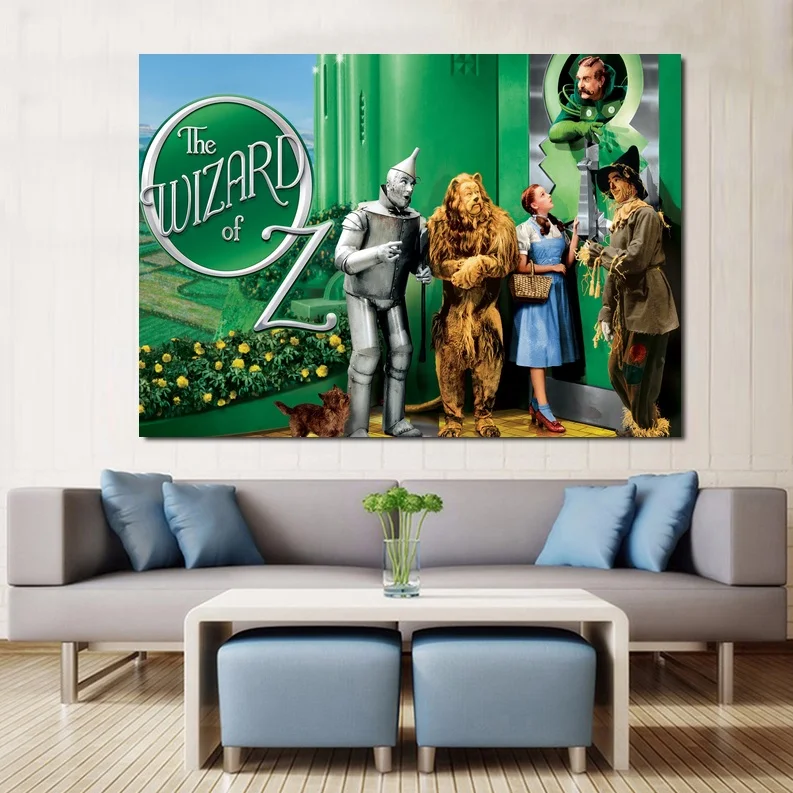 The Wizard of Oz Movie Poster Canvas Print Wall Art Home Decor No Frame