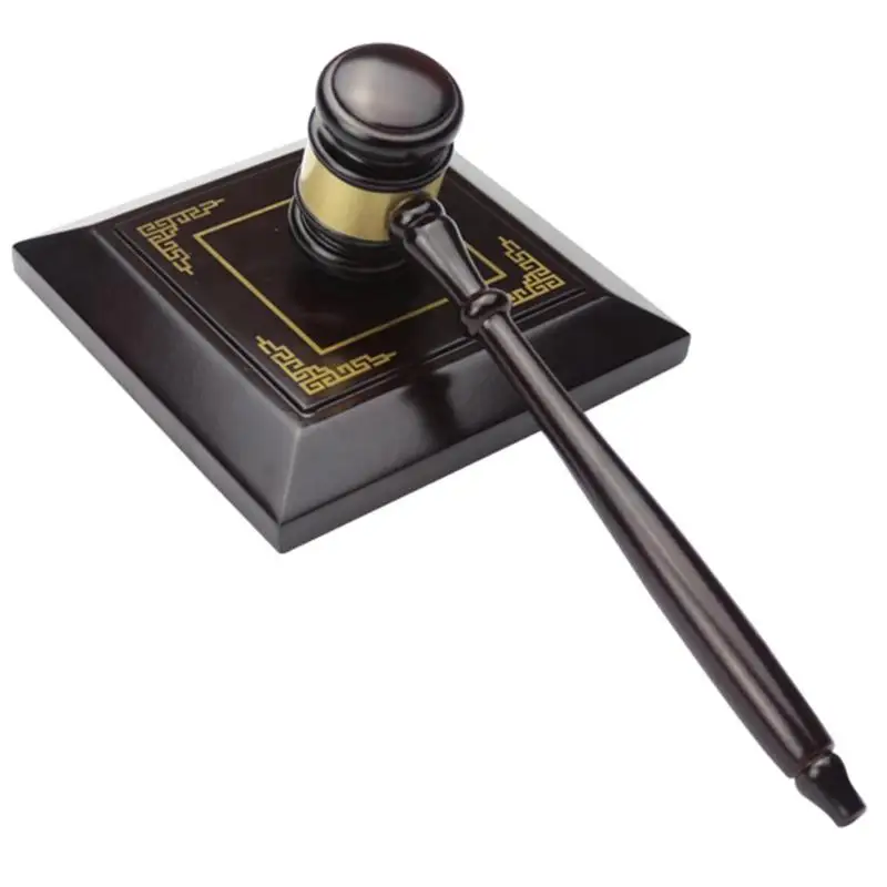 Handmade Wood Auction Hammer Lawyer Judge Handcrafted Law Court Sale