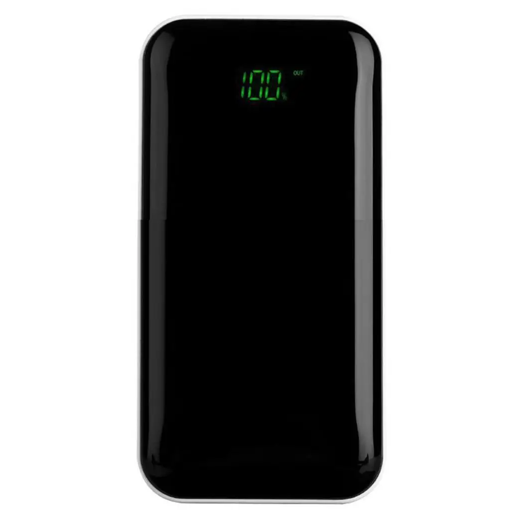 Портативный Мощность bank Дело ультра тонкий Dual Порты usb квадратный внешний