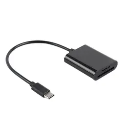 USB 3,0 2-в-1 Тип C Card Reader Работа SD/Micro SD/TF карты для MacBook Pro samsung Galaxy S9 S8 Примечание