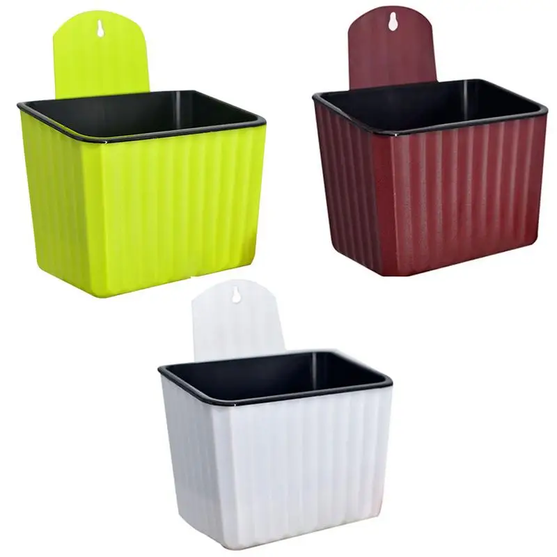 

Innovative Automatic Self Watering Succulent Plants Pot Hydroponics Wall Hanging Resin Plastic Flower Plants Pot without Hooks