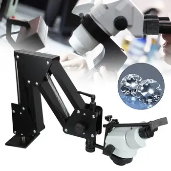 

Professional Micro Inlaid Mirror Multi-directional Spring Bracket Microscope Jewelry Making Processing Tool for Jeweler 75/85MM