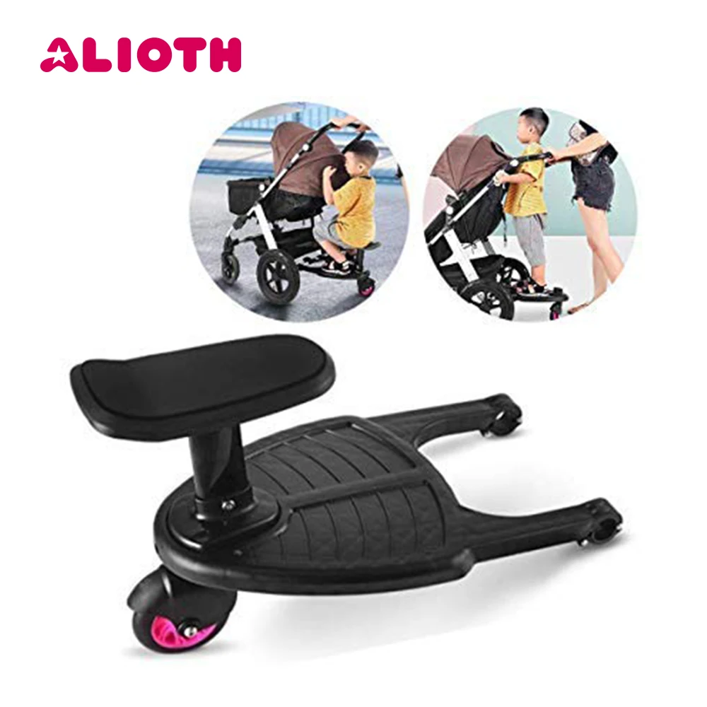 

Children Stroller Pedal Adapter Kids Standing Borad with Seat Second Child Auxiliary Trailer Scooter Baby Stroller Accessories
