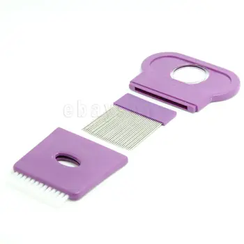 

Stainless Multifunction Hair Flea Lice Louse Lause Comb Nit Free Rid Head lice Steel Metal Needle Teeth Tooth Magnifier Brush