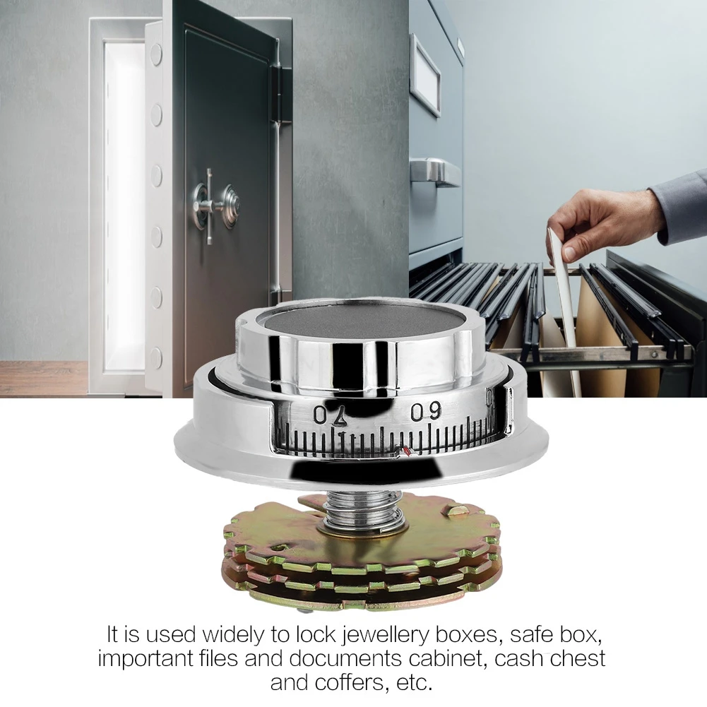 

3 Disc Coded Dial Lock Metal Combination Locks for Jewelry Case Safe Box Document Cabinet Anti-theft Mechanical Coded Lock New