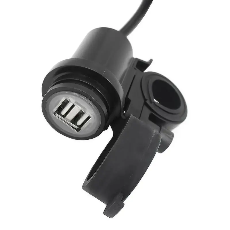 Водонепроницаемое зарядное устройство для мотоцикла 12 В с двумя USB портами