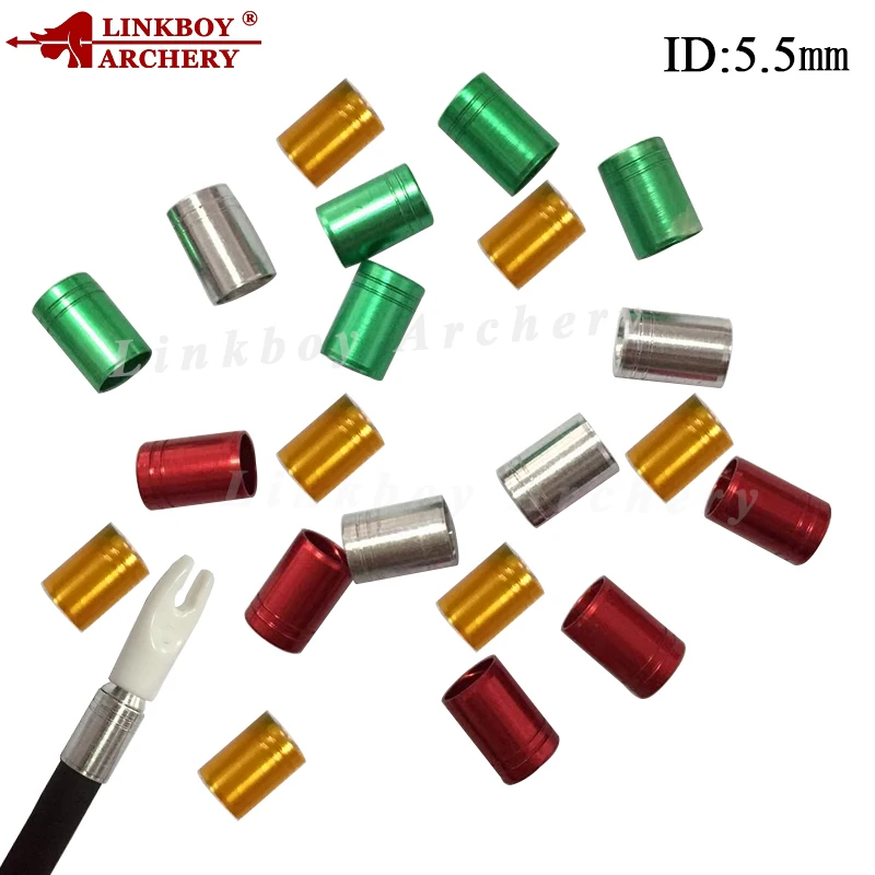 

50pcs Linkboy Archery Arrow Explosion-proof Ring OD 5.5/5.6/6.0mm Archery Accessories Protect for Recurve Bow Hunting Shooting
