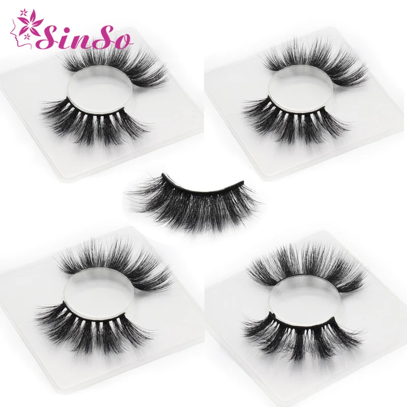 

SinSo Mink Eyelashes 3D Mink Lashes Thick HandMade Full Strip Lashes Cruelty Free Mink Lashes False Eyelashes Makeup Tool HOT