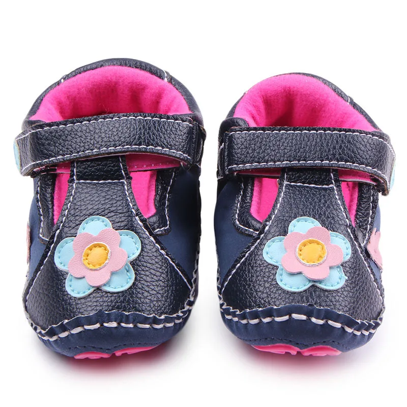 Милые 1 пара модных кроссовок с цветочным узором для маленьких девочек, Новая мягкая обувь