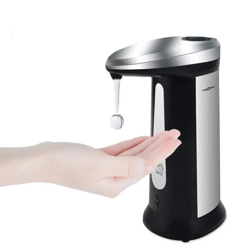 

400ml Automatic Liquid Soap Dispenser Smart Sensor Touchless ABS Electroplated Sanitizer Dispensador for Kitchen Bathroom Office