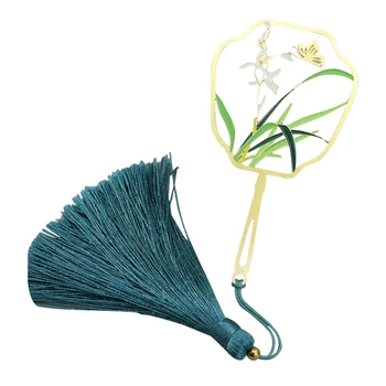 

1pc Chinese Style Bookmarks Classical Vintage Creative Antiquity Exquisite Tassels Bookmark Stationery Cultural Gift