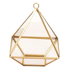 LUDA, коробка в форме бриллианта, органайзер, геометрическое стекло, коробка для хранения косметики, шкатулка для коллекции ювелирных изделий, украшение, подарок