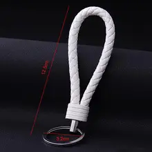 Мультфильм ручной вязки автомобильный брелок для ключей около 12,5*3,2 см/4,92*1,26 дюйма материал кожа+ цинковый сплав