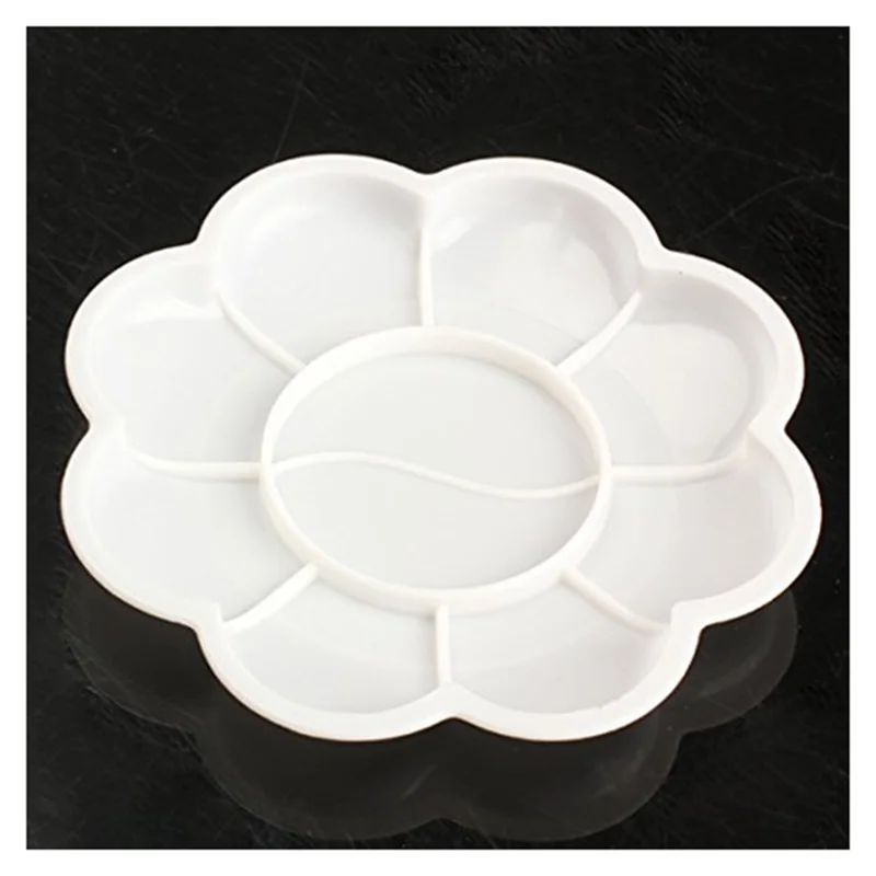 

5Pcs Plastic Nail Art Paint Color Mixing Palette Plate Disk Essential Tool