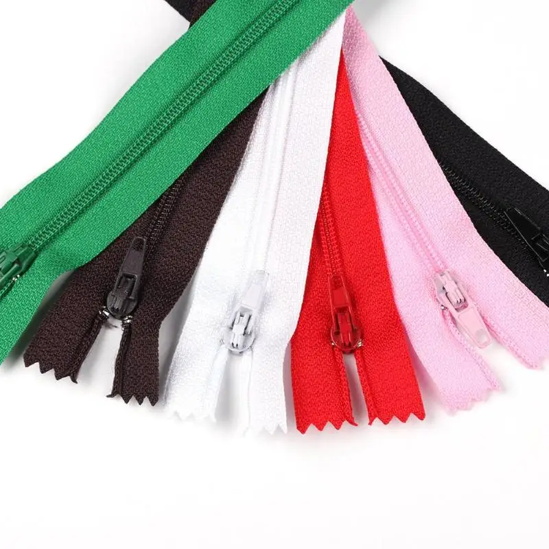 Wholesale 6Pcs/lot 24cm Length Colorful Nylon Coil Zippers 12 Sewing