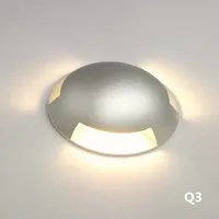 3W LED Underground Garden Lights Stair Lamp IP67 Outdoor Landscape Lightings DC12-24V Recessed Patio Pavers Floor Deck Light CE 2