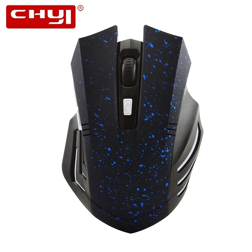 

CHYI 2.4Ghz Wireless Gaming Mouse Cool Gamer 1600DPI Optical Computer Game Mause 5D Mice USB Receiver for PC Laptop