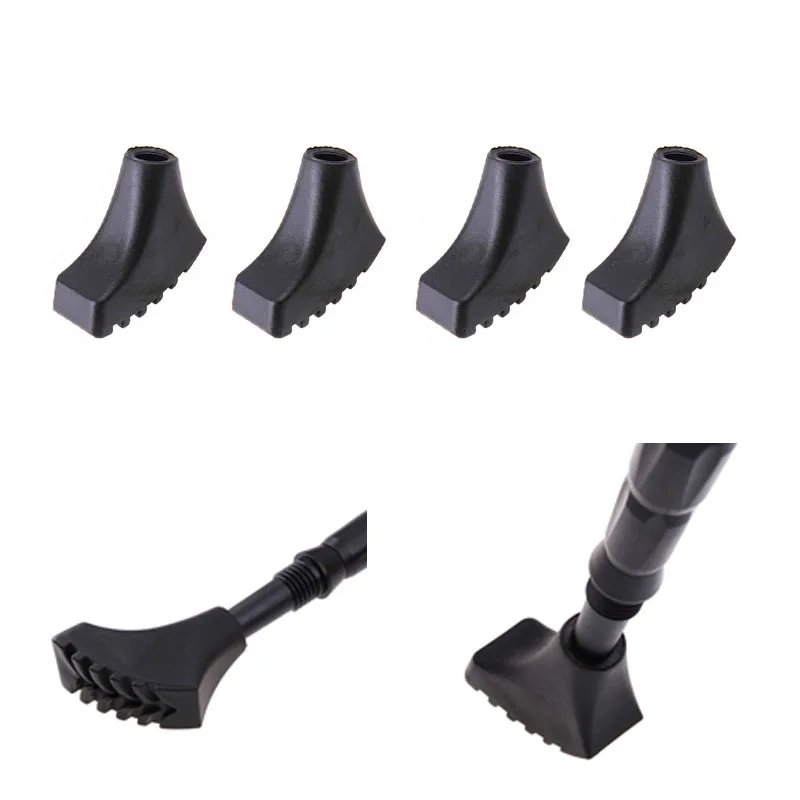 

4Pcs Trekking pole nordic walk stick cane climb replacement alpenstock outdoor camp hike protector cap tip rubber