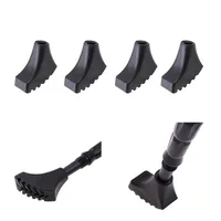 4Pcs Trekking pole nordic walk stick cane climb replacement alpenstock outdoor camp hike protector cap tip rubber 1