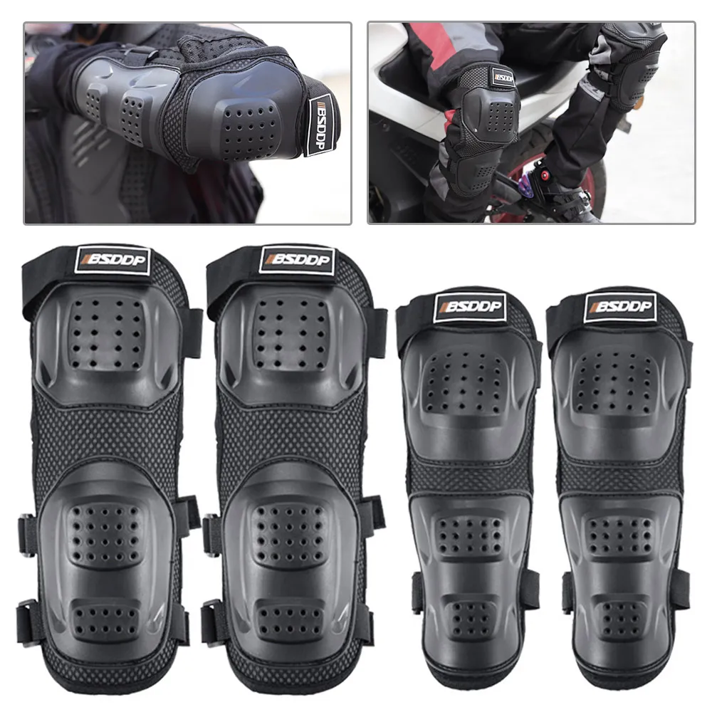 4pcs/set Motorcycle Elbow Pads Motocross Cycling Elbow and Knee Pads