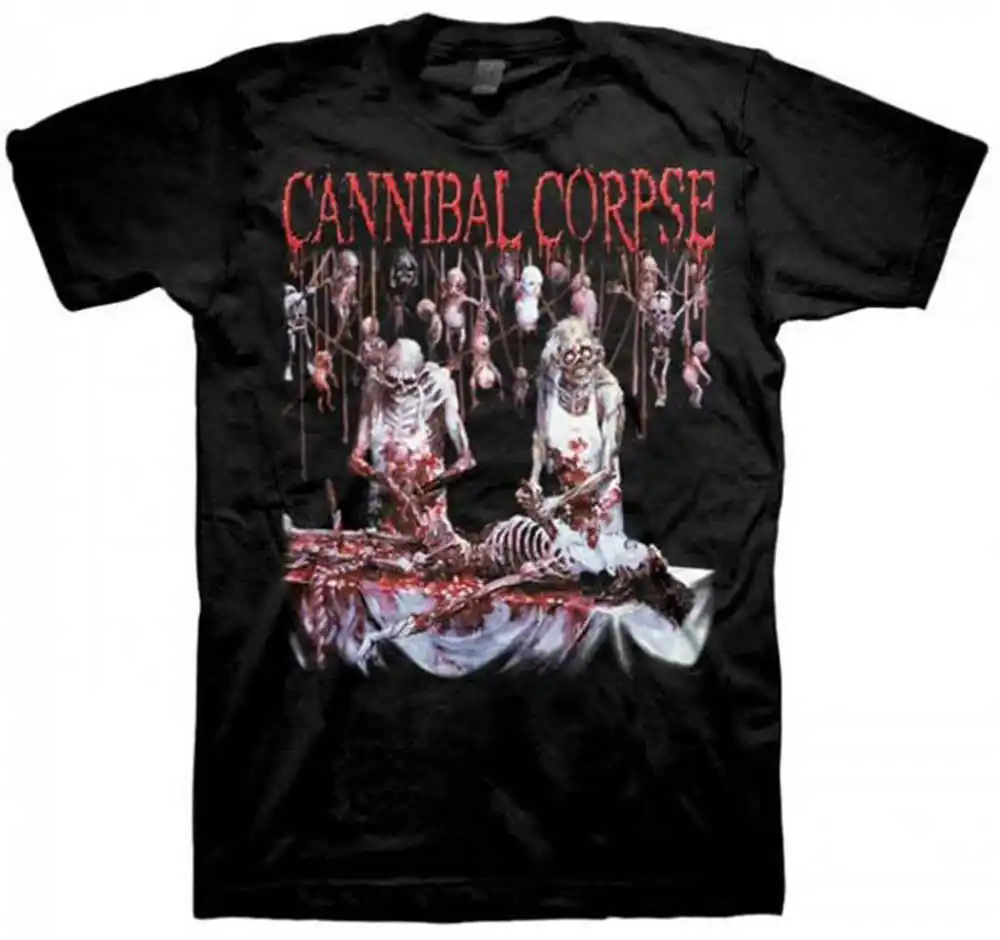 Бесплатная доставка 2018 Cannibal Corpse Butchered At Birth металлическая рубашка (SML-2XL) летние