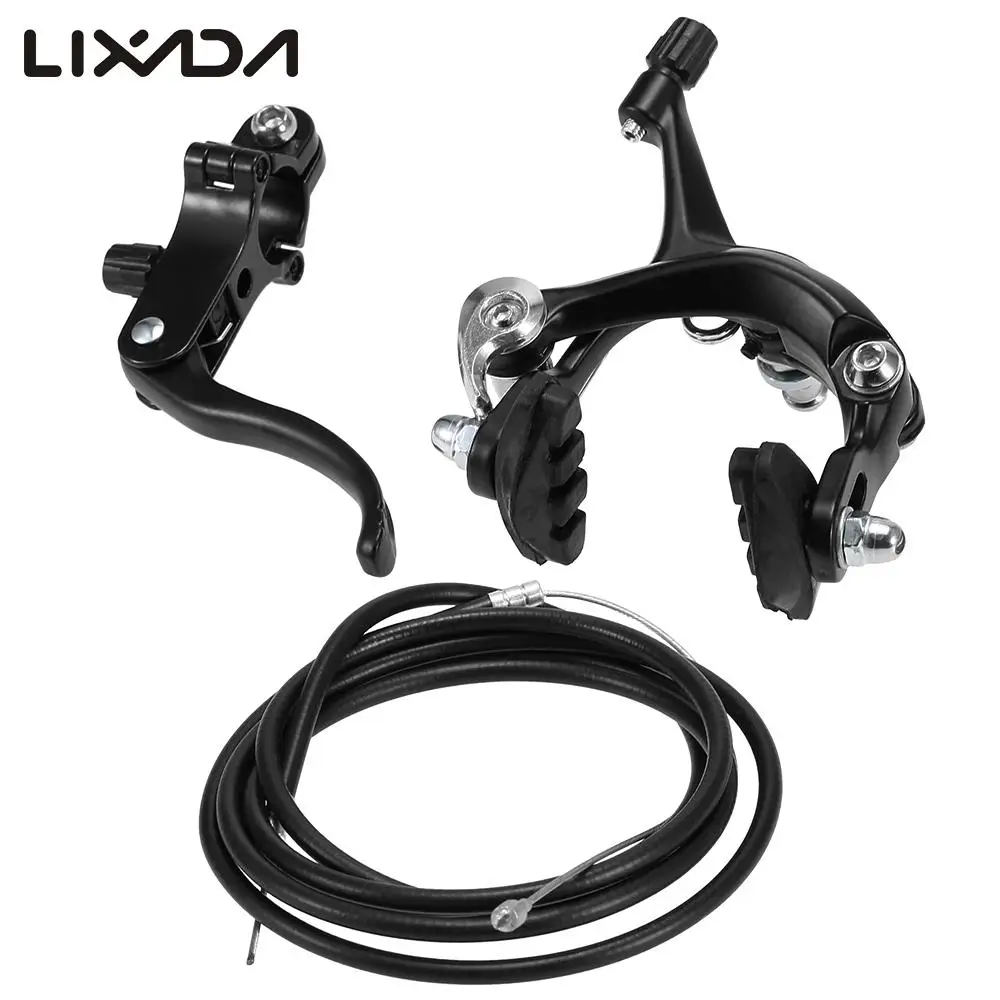 

Lixada Bike Brake Kit Front / Rear Fixie Road Bike Cruiser Brake Set Bike Caliper Brake Kit Side Pull Brake Set