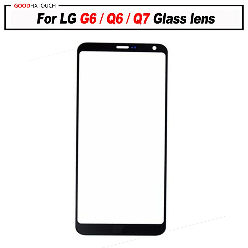 Для LG G6/Q6/Q7 Внешний ЖК-экран панель сенсорная передняя стеклянная линза Замена дисплея