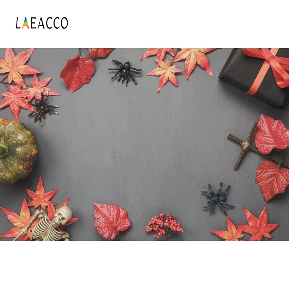 

Laeacco Solid Color Maple leaves Backdrop Photography Backgrounds Customized Photographic Backdrops For Photo Studio