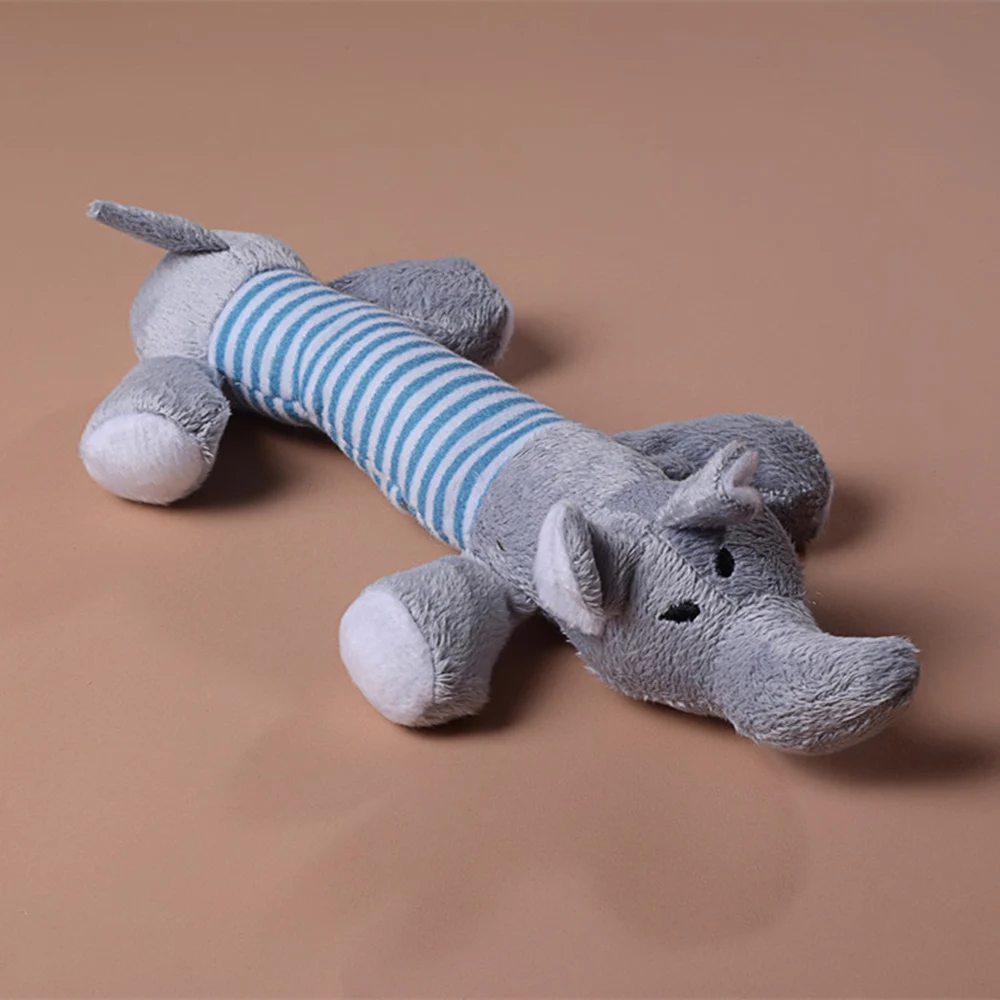 Chew Squeaker скрипучий Свинья Elephant животных утка звук вокальные игрушки для собак Pet Puppy