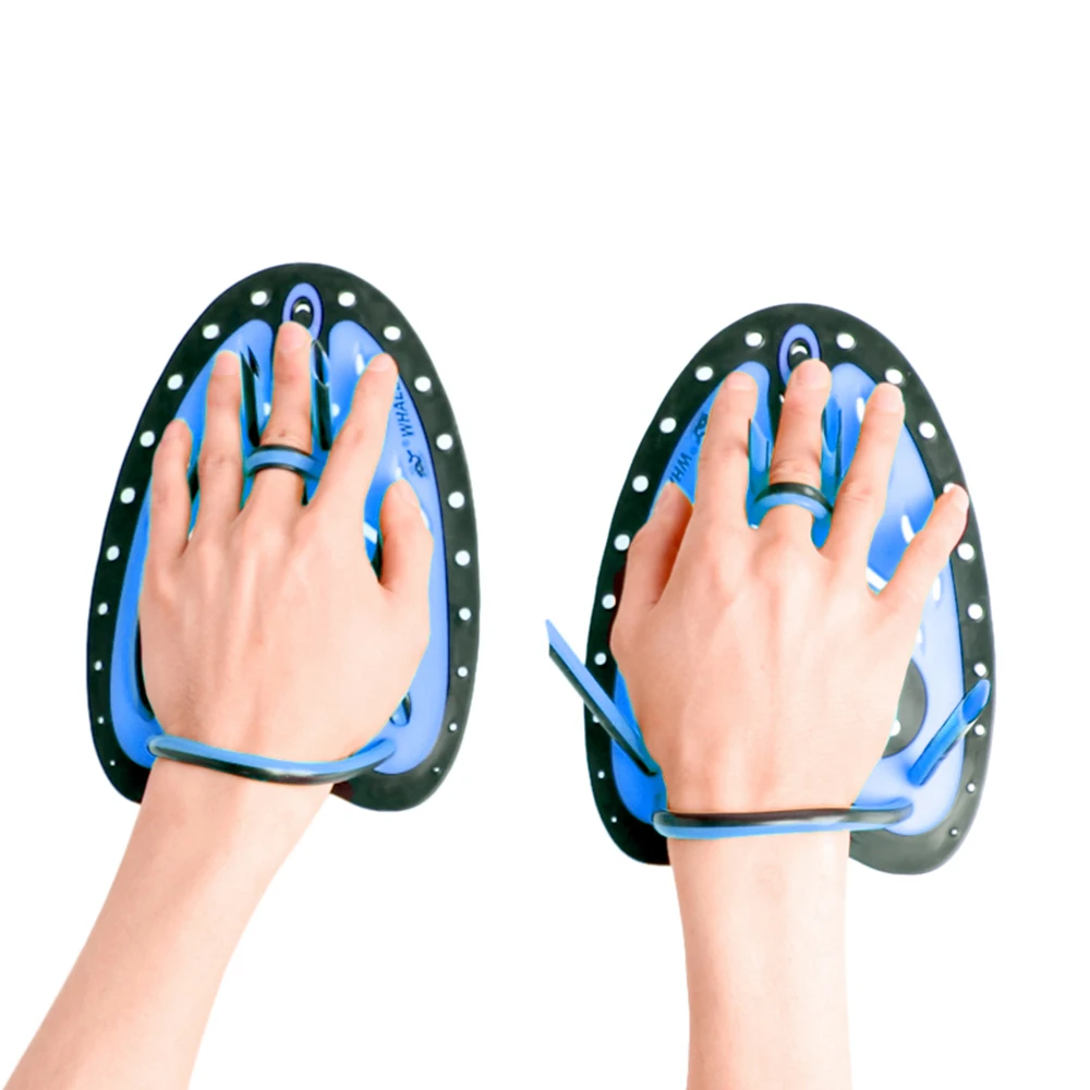 

1 Pair Swimming Paddles Hand Beginner Training Paddle Aquatic Gloves with Strap Diving Hand Wedded Equipment for Adult and Kids