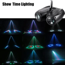SHOW TIME LED double head airship Moon flower light Home entertainment DJ party Disco light Sound work Carton Building block