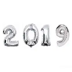 2019 с новым годом воздушные шары Алюминиевая Пленка воздушный шар для праздника Happy new вечерние year Party Decor поставки