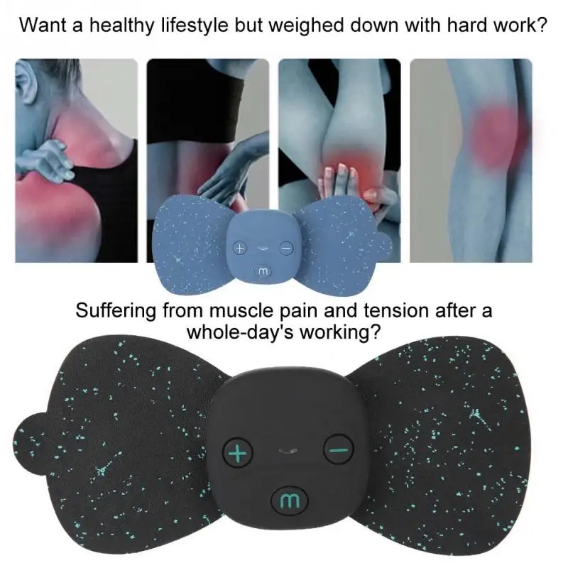 

New Body Massage Mini USB Electric Low Frequency Current Pulse Massager for Shoulder Neck Waist Arm Legs Home Travel Relaxation