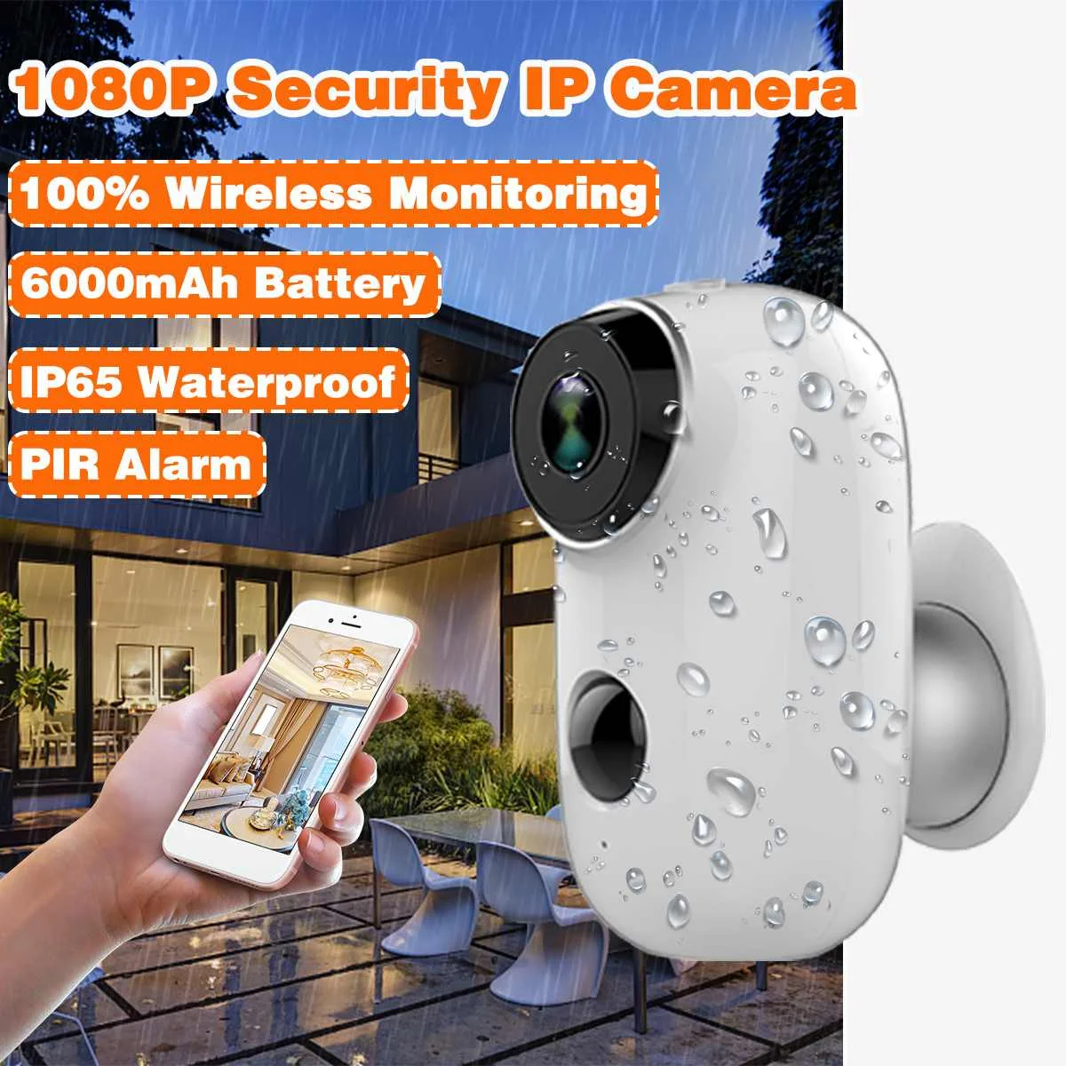 

1080P HD Audio Wireless Wifi Battery Operated IP Camera Outdoor Mini Wifi Camera Baby Monitor Security Camera System IP Cameras