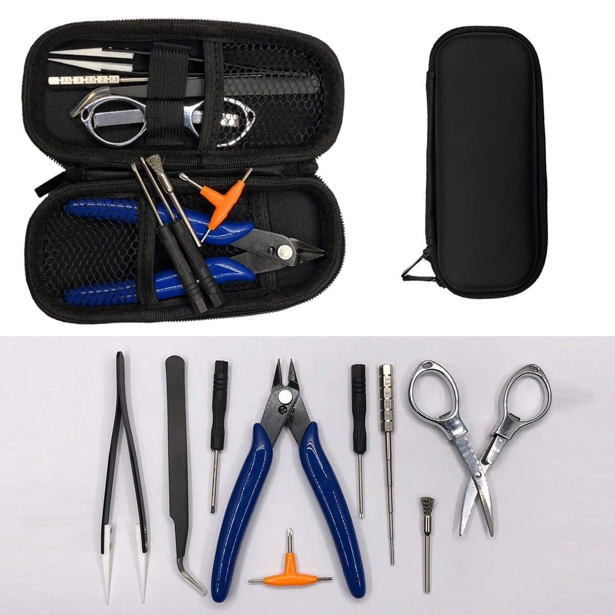 HHO NEW Mini Vape DIY font b Tool b font font b Bag b font Tweezers