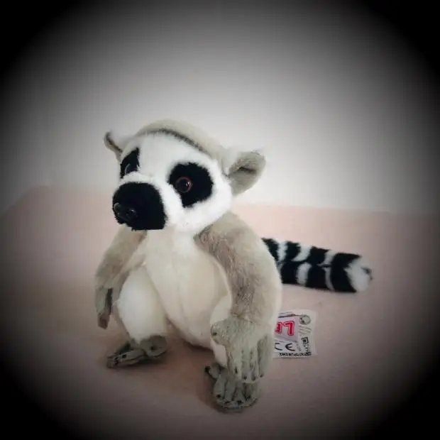 

Simulation Ring Tailed Lemur Doll Lemur Monkey Lint Toys Spirit Long Animal Model