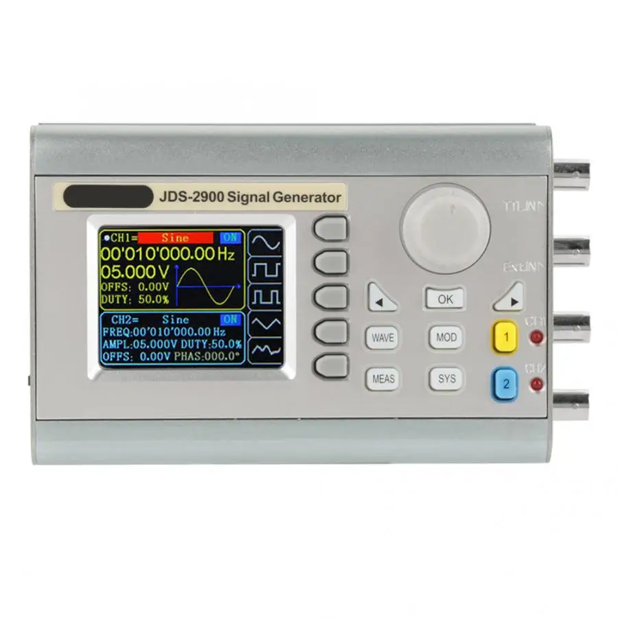 Цифровой осциллограф AC100-240V источник сигнала JDS2900 DDS функция генератор сигналов счетчик логический анализатор