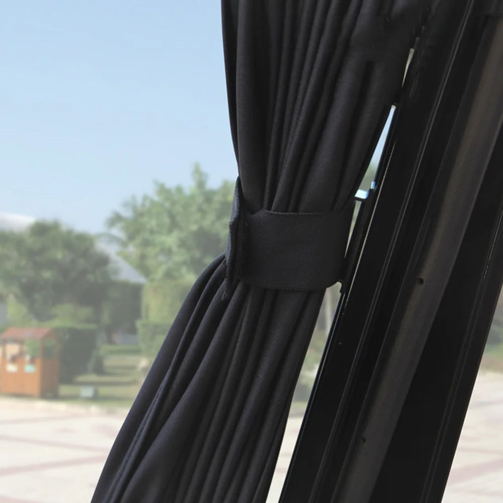 

2pcs Universal Car Sun Shade Side Window Curtain Foldable Sunshade UV Protection