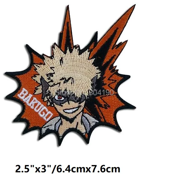 

My Hero Academia Bakugo Patch Katsuki Bakugo with Hero Suit Patches Anime Cosplay Costume EMBROIDERED iron on patch for clothing