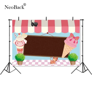 

Thin Vinyl icecream lovely cats shop plants kids baby children Photography studio Backgrounds professional indoor Photo Backdrop