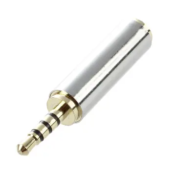 

2.5mm Male To Female Audio 3.5mm Headphone Jack Adapter Converter Gold