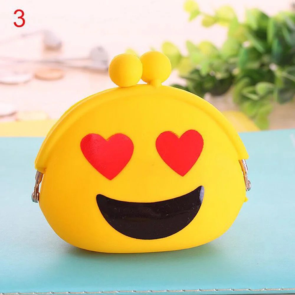 سيليكون لطيف البسيطة التعبير محفظة نسائية للعملات المعدنية تغيير طفيف محفظة الوجه المبتسم النساء مفتاح المحفظة عملة Storag حقيبة للأطفال هداي...