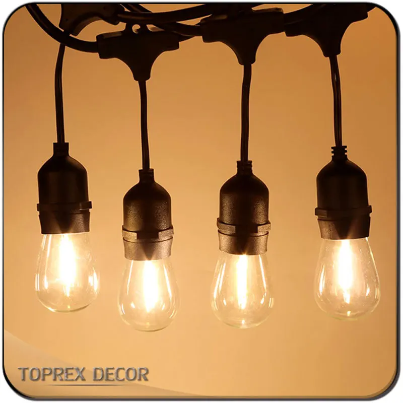 Us 80 69 43 Off 110v 220v 10m 32 8ft E27 Festoon Lights Lamp Holder Belt Commercial Patio Light Stringer Party Decor Outdoor In